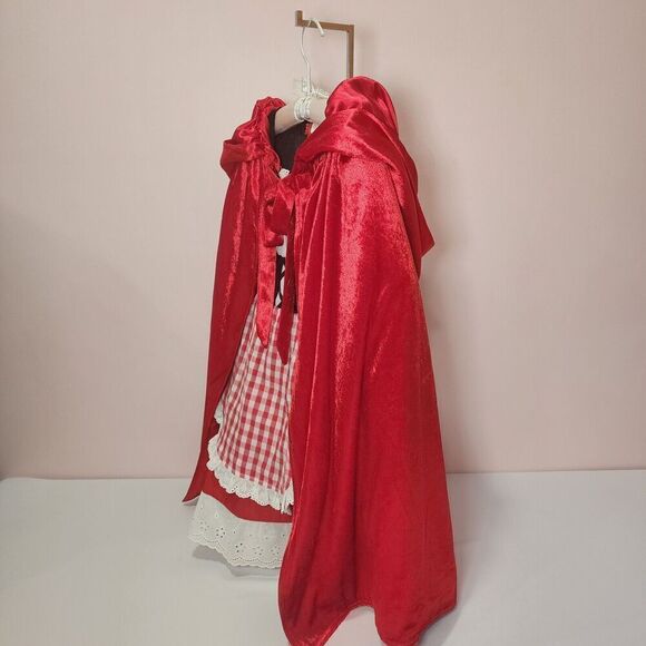 Chasing Fireflies Wishcfaft Little Red Ridding Hood Sz 4 Dress, Cape - Picture 2 of 8